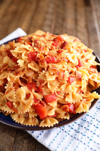 Tomato Bacon Pasta