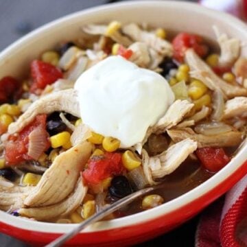 Fiesta Chicken Soup in a Bowl