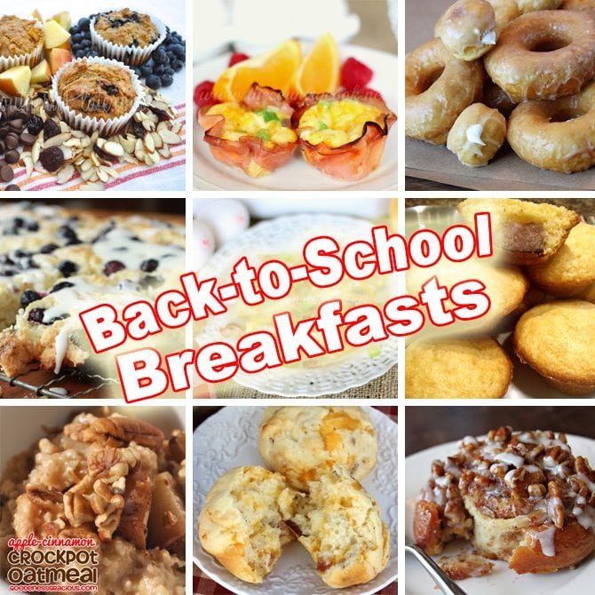 Great ideas for easy back-to-school breakfasts!