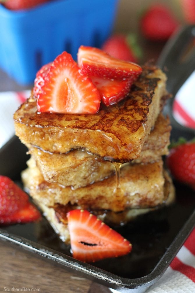 Cornbread French Toast - Turn the Southern staple into a delcious breakfast! 
