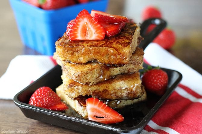 Cornbread French Toast - Turn the Southern staple into a delcious breakfast! 