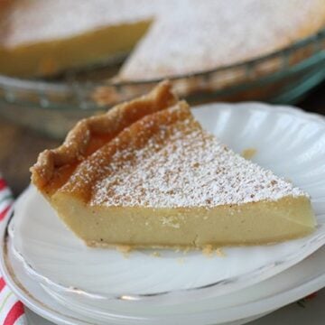 This Eggnog Chess Pie is a holiday version of the classic recipe. Your family will love it!