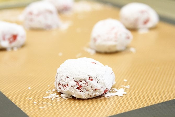 With only 4 ingredients, these Red Velvet Cake Mix Cookies are easier than you think. They're pillowy perfection! 