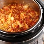 Instant Pot Stuffed cabbage in pot