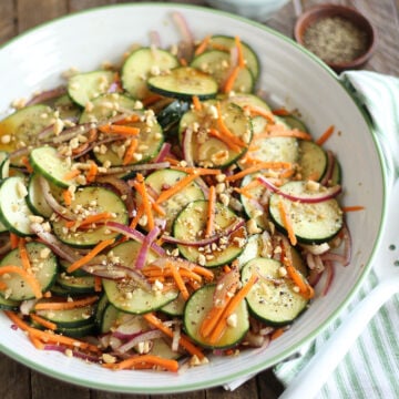 Garlic Soy Cucumber Salad for Pinterest