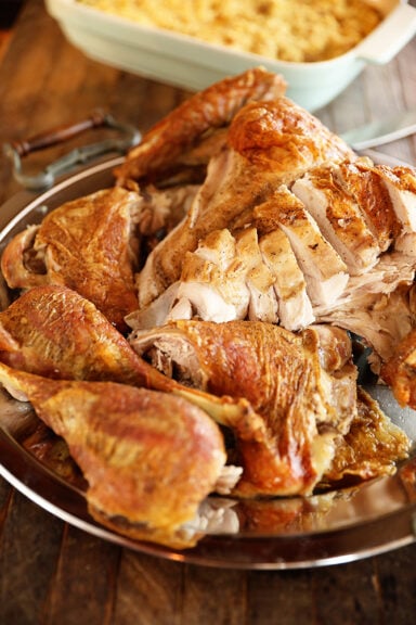Juicy-Spatchcock Turkey sliced