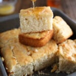 One Giant Biscuit baked in a baking dish