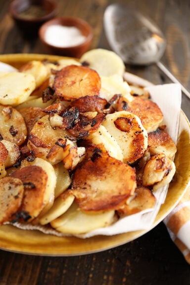 Platter with Southern Fried Potatoes.