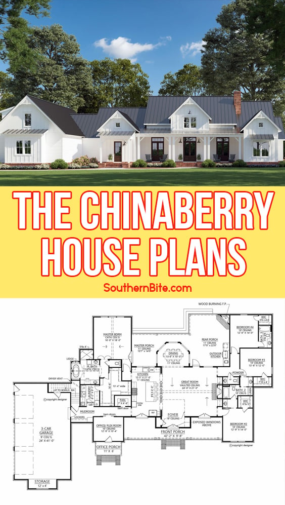 House Plans for The Chinaberry House - Southern Bite