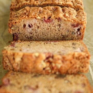 Sliced Easy Strawberry Bread.