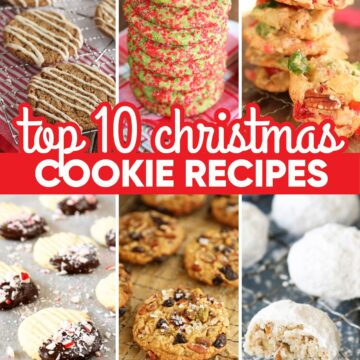 Top 10 Christmas Cookie Recipes Image for Pinterest.