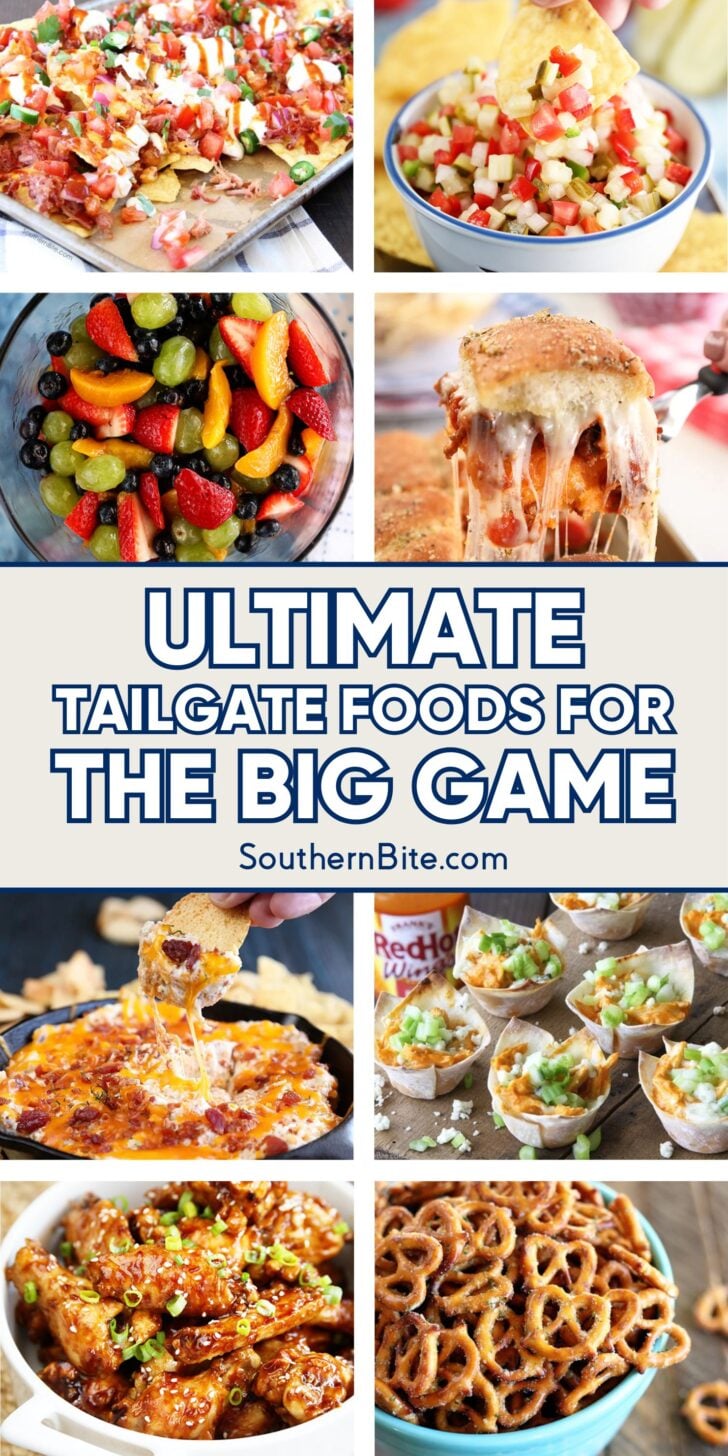Ultimate Tailgate Foods for the Big Game Image for Pinterest.