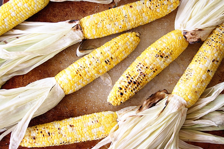 Easy Grilled Corn on a sheet pan.