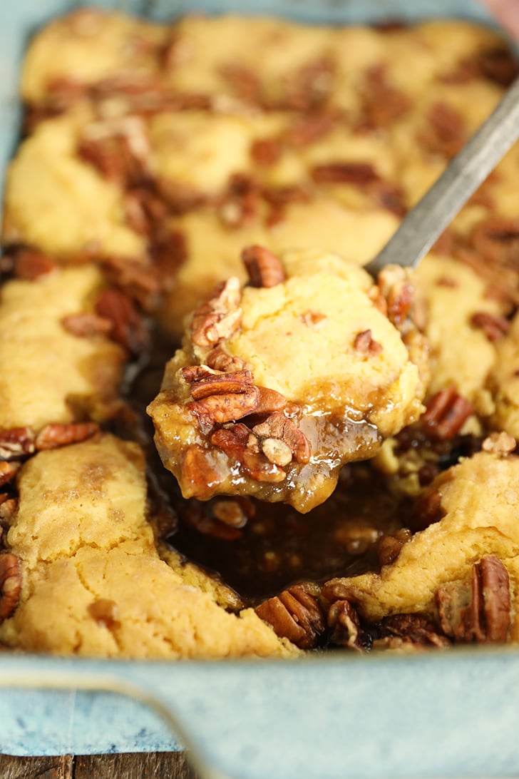 Spoonful of Pecan Pie Cobbler.