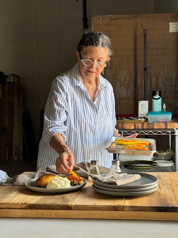 Theresa styling food.