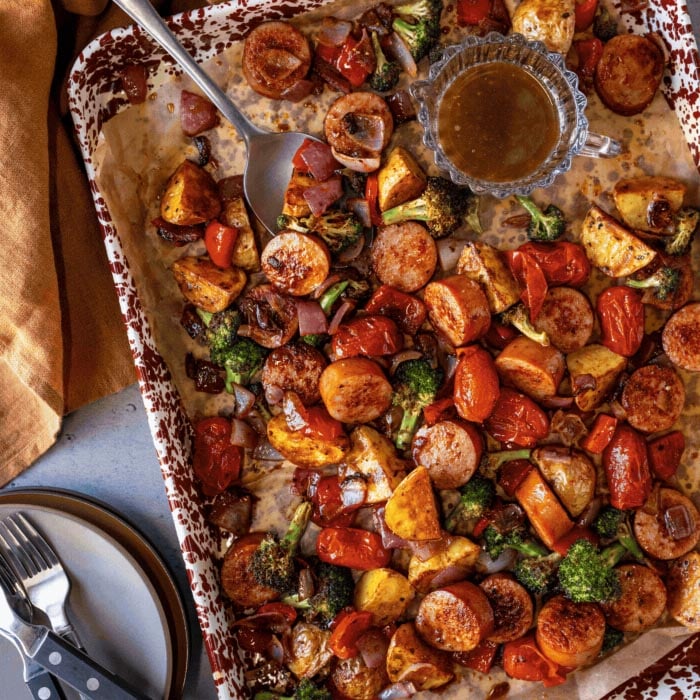 Sheet Pan Sausage and Veggies