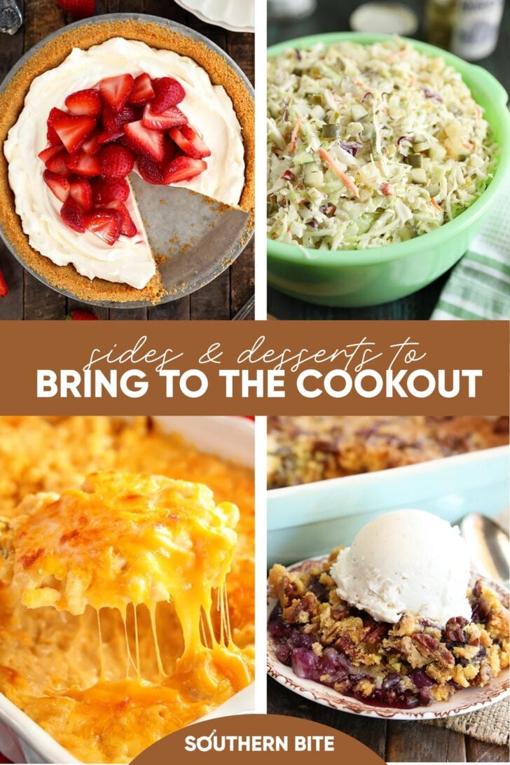 What to Bring to the Cookout: Best Sides & Desserts Image for Pinterest.